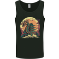 Fantasy Dragon Pagoda Mens Vest Tank Top Black