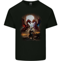 Fantasy Dragons Mens Cotton T-Shirt Tee Top Black