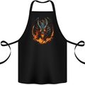 Fantasy Fire Dragon 1 Cotton Apron 100% Organic Black