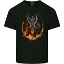 Fantasy Fire Dragon 1 Mens Cotton T-Shirt Tee Top Black
