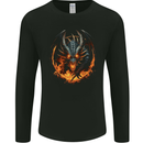 Fantasy Fire Dragon 1 Mens Long Sleeve T-Shirt Black