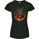 Fantasy Fire Dragon 1 Womens Petite Cut T-Shirt Black