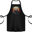 Fantasy Fire Dragon 4 Cotton Apron 100% Organic Black