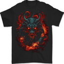 Fantasy Fire Dragon 5 Mens T-Shirt 100% Cotton BLACK