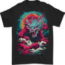 Fantasy Fire Dragon 6 Mens T-Shirt 100% Cotton BLACK