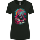 Fantasy Fire Dragon 6 Womens Wider Cut T-Shirt Black