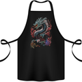 Fantasy Fire Dragon 7 Cotton Apron 100% Organic Black