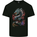 Fantasy Fire Dragon 7 Mens Cotton T-Shirt Tee Top Black