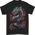 Fantasy Fire Dragon 7 Mens T-Shirt 100% Cotton BLACK