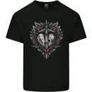 Fantasy Heart & Sword Kids T-Shirt Childrens Black
