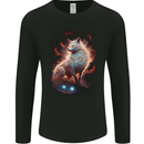 Fantasy Kitsune Magical Fox Mens Long Sleeve T-Shirt Black
