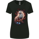 Fantasy Kitsune Magical Fox Womens Wider Cut T-Shirt Black