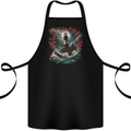 Fantasy Lighthouse Storm Cotton Apron 100% Organic Black
