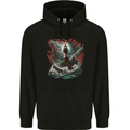 Fantasy Lighthouse Storm Mens 80% Cotton Hoodie Black