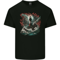 Fantasy Lighthouse Storm Mens Cotton T-Shirt Tee Top Black