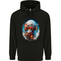 Fantasy Santa Clause Word Christmas Xmas Mens 80% Cotton Hoodie Black