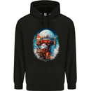 Fantasy Santa Clause Word Christmas Xmas Mens 80% Cotton Hoodie Black