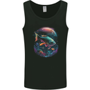 Fantasy Space Fish Mens Vest Tank Top Black
