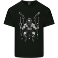 Fantasy Strong Man Gym Training Top Bodybuilder Kids T-Shirt Childrens Black