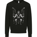Fantasy Strong Man Gym Training Top Bodybuilder Mens Sweatshirt Jumper Black