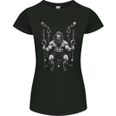 Fantasy Strong Man Gym Training Top Bodybuilder Womens Petite Cut T-Shirt Black