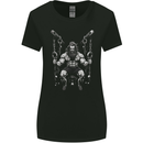 Fantasy Strong Man Gym Training Top Bodybuilder Womens Wider Cut T-Shirt Black