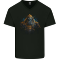Fantasy Warrior Orc Goblin Orca Elf Troll Styx Mens V-Neck Cotton T-Shirt Black
