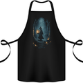Fantasy Wizard Warlock 1 Cotton Apron 100% Organic Black