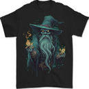 Fantasy Wizard Warlock 3 Mens T-Shirt 100% Cotton BLACK