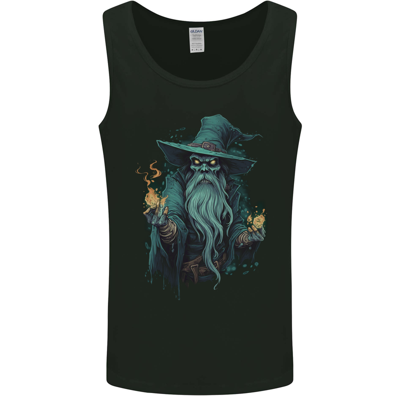 Fantasy Wizard Warlock 3 Mens Vest Tank Top Black
