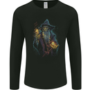Fantasy Wizard Warlock 4 Mens Long Sleeve T-Shirt Black