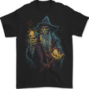 Fantasy Wizard Warlock 4 Mens T-Shirt 100% Cotton BLACK