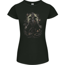 Fantasy Wizard Warlock 5 Womens Petite Cut T-Shirt Black