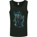 Fantasy Wizard Warlock Skull Mens Vest Tank Top Black