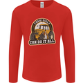 Farm Girls Can Do It All Funny Farming Mens Long Sleeve T-Shirt Red