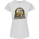 Farm Girls Can Do It All Funny Farming Womens Petite Cut T-Shirt White