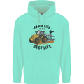 Farm Life is the Best Life Farming Farmer Childrens Kids Hoodie Peppermint