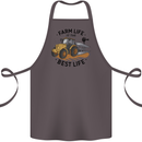 Farm Life is the Best Life Farming Farmer Cotton Apron 100% Organic Dark Grey