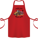 Farm Life is the Best Life Farming Farmer Cotton Apron 100% Organic Red