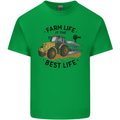 Farm Life is the Best Life Farming Farmer Kids T-Shirt Childrens Irish Green
