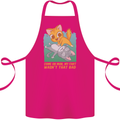 Fart Wasnt That Bad Funny Flatulence Cat Farting Cotton Apron 100% Organic Pink