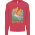 Fart Wasnt That Bad Funny Flatulence Cat Farting Kids Sweatshirt Jumper Heliconia