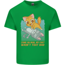 Fart Wasnt That Bad Funny Flatulence Cat Farting Kids T-Shirt Childrens Irish Green
