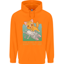 Fart Wasnt That Bad Funny Flatulence Cat Farting Mens 80% Cotton Hoodie Orange