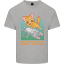 Fart Wasnt That Bad Funny Flatulence Cat Farting Mens Cotton T-Shirt Tee Top Sports Grey