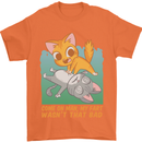 Fart Wasnt That Bad Funny Flatulence Cat Farting Mens T-Shirt 100% Cotton Orange