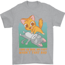 Fart Wasnt That Bad Funny Flatulence Cat Farting Mens T-Shirt 100% Cotton Sports Grey