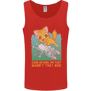Fart Wasnt That Bad Funny Flatulence Cat Farting Mens Vest Tank Top Red