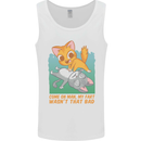 Fart Wasnt That Bad Funny Flatulence Cat Farting Mens Vest Tank Top White
