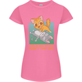 Fart Wasnt That Bad Funny Flatulence Cat Farting Womens Petite Cut T-Shirt Azalea